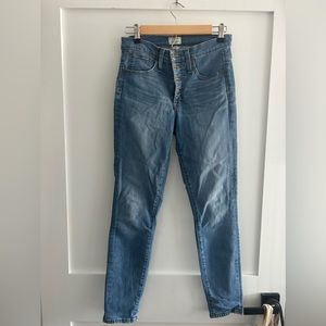 JCREW 9 inch high rise toothpick Jeans